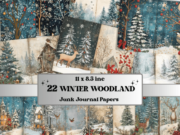 Download Winter Woodland Christmas Journal Paper - Premium Resources